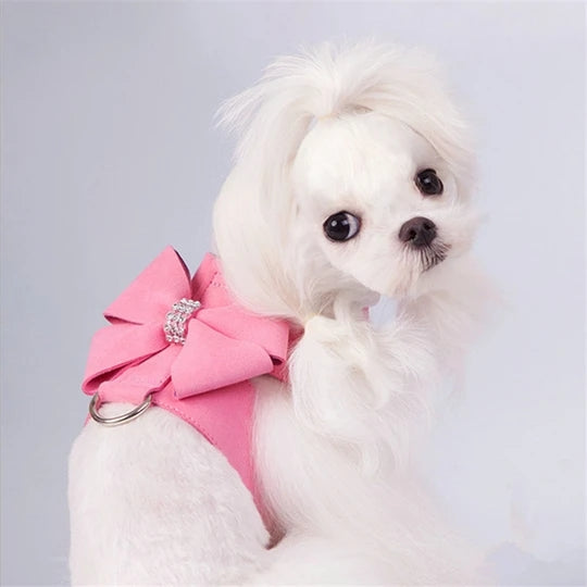 Elevate Your Dog's Style with the Bling Rhinestone Harness