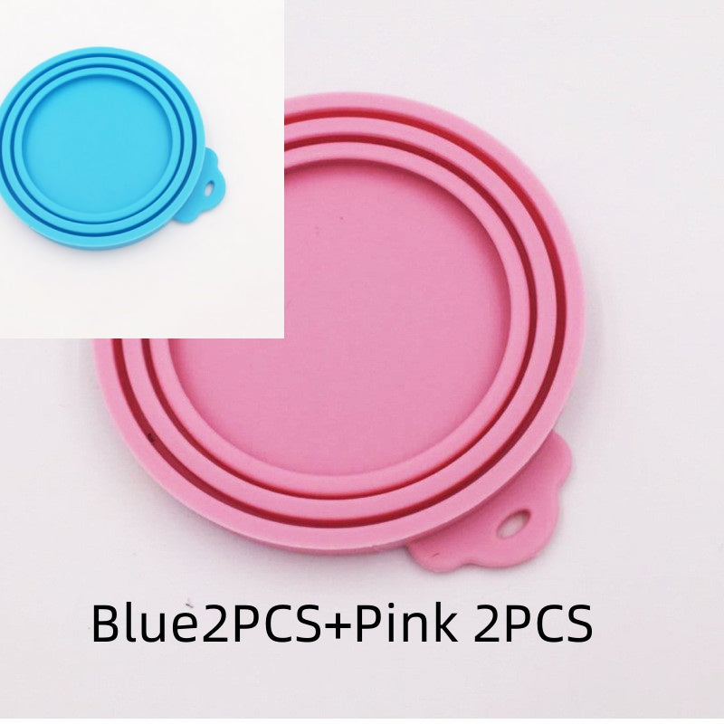 Silicone pet can cover cat and dog food can cover