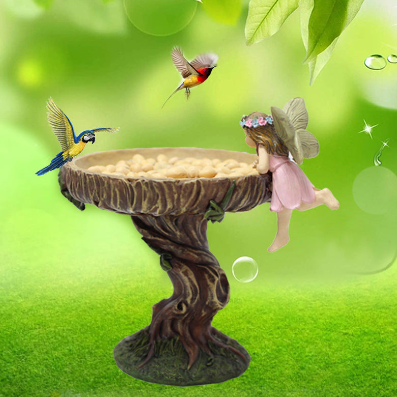 Outdoor Resin Crafts Of Bird Feeder