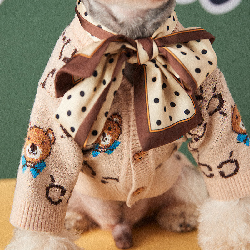 Pet Teddy Schnauzer Pomeranian Sweater