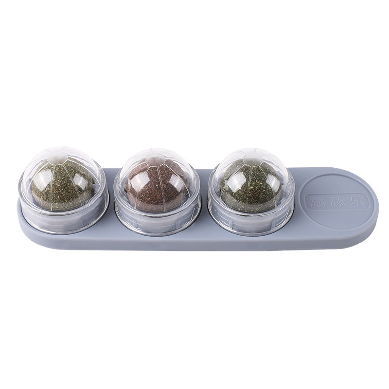 Cat's Molars, Cleaning Teeth, Biting And Digesting Mint Balls