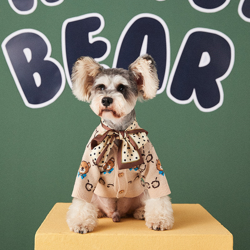 Pet Teddy Schnauzer Pomeranian Sweater