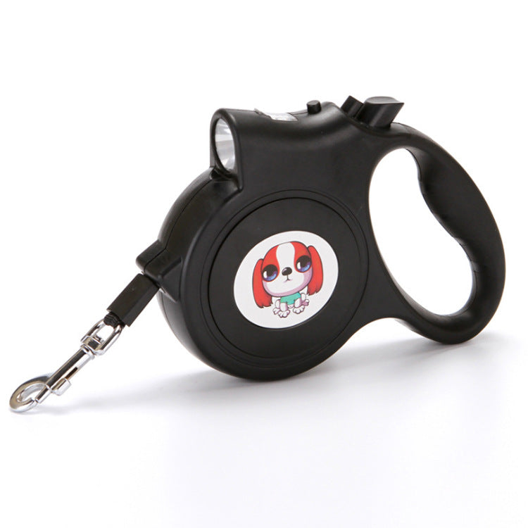 Pet Dog Rope With Light Automatic Traction Belt