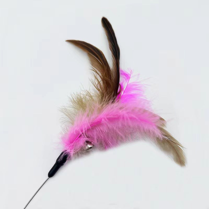 Adjustable Cat Feather Collar Toy