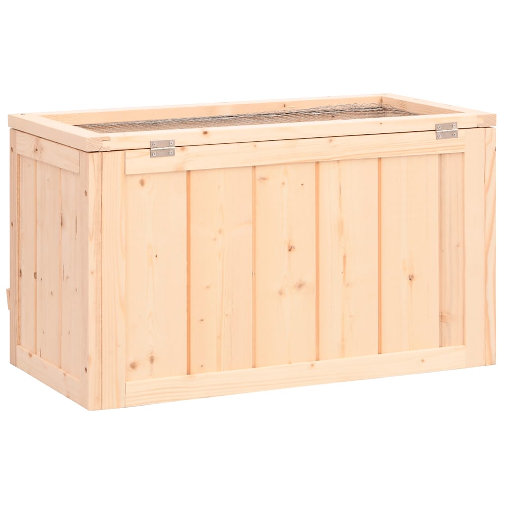 Hamster Cage 60x30x35 cm Solid Fir Wood