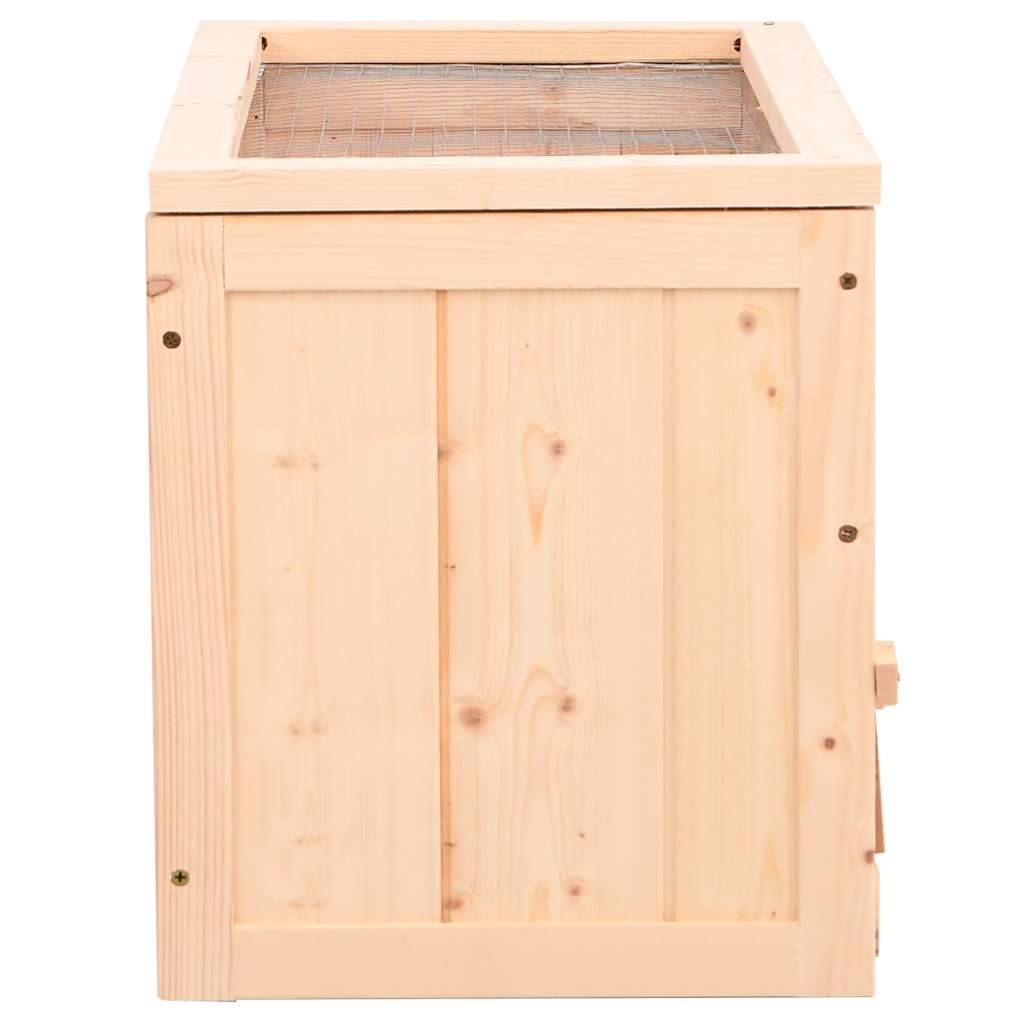 Hamster Cage 60x30x35 cm Solid Fir Wood