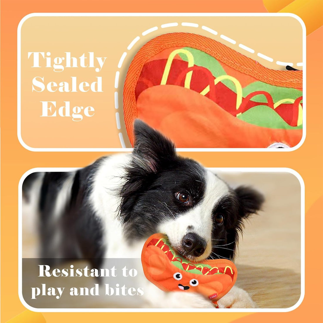 Crinkle Dog Squeaky Toys