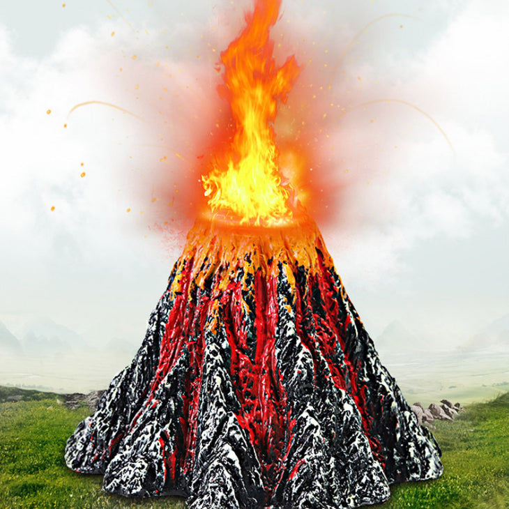 Fish Tank Creative Ornament Volcano