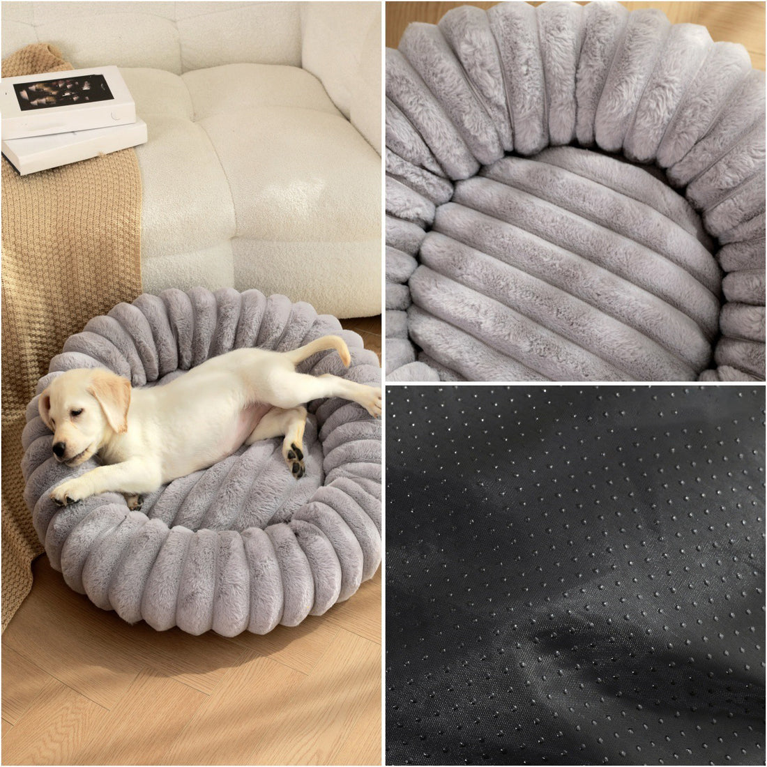 High Weight Straight Rabbit Plush Pet Bed