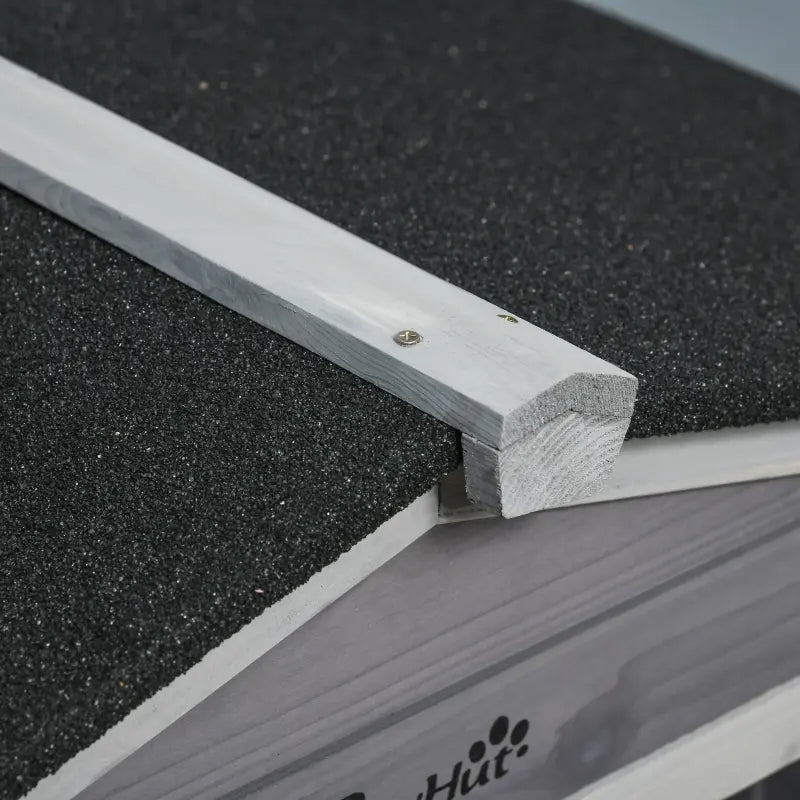 Wooden Mobile Rabbit Hutch With Wheels, Run Box, Slide-out Tray, Ramp