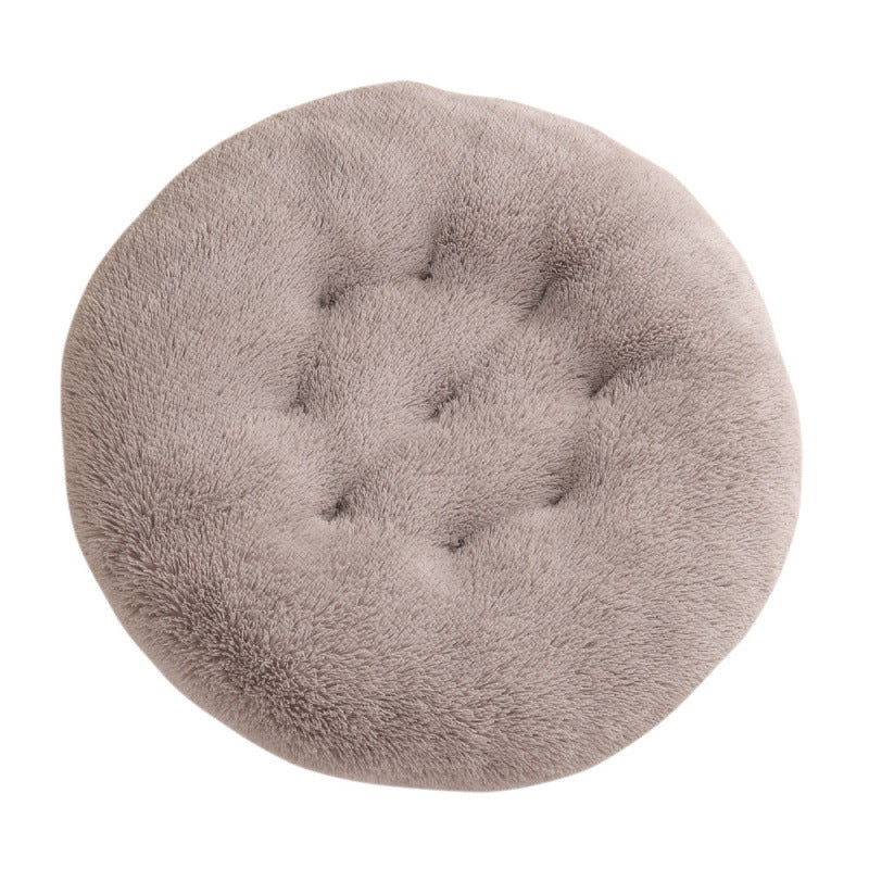 Round Plush Warm Sleep Dog Bed