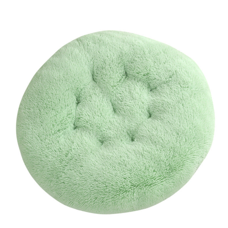 Round Plush Warm Sleep Dog Bed