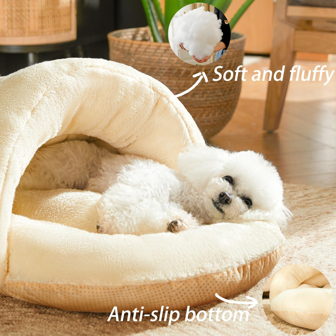 Ultra Soft Cute Plush Pet Bed