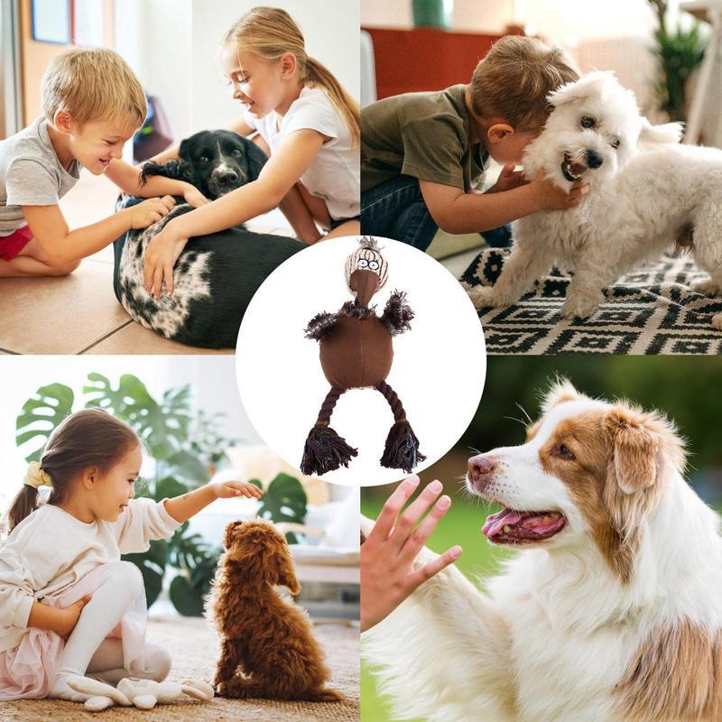 Stuffless Dog Plush Toys For Aggressive Chewers