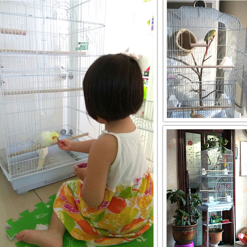 Portable Display Wire Bird Parrot Cage