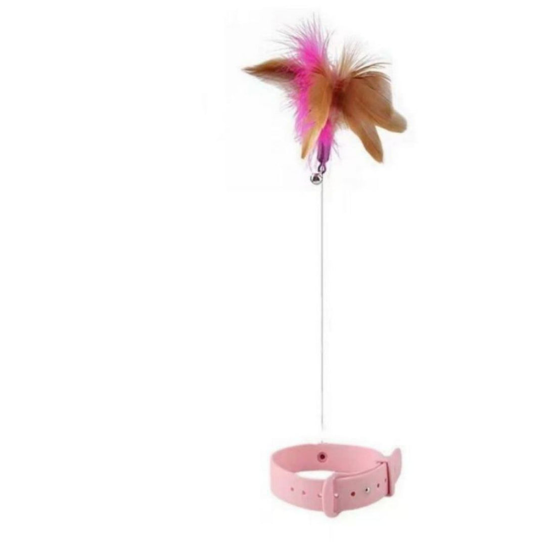 Adjustable Cat Feather Collar Toy