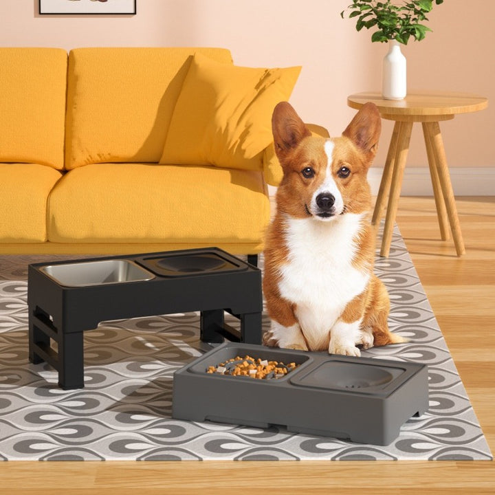 Pet Stainless Stand Adjustable Pet Feeding Bowl